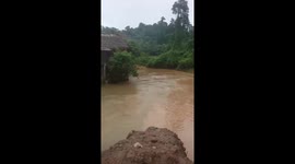 Truck in water