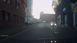 Thieves Snatch cell phone on motor bike in manchester   Dash cam films Thieves on motor bike snatch phone and speed off  corporation street manchester Thursday 9th November