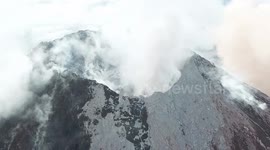 RAW HD, Volcan El Fuego. 10 days after big eruption, 13.06.2018, 1 footage
