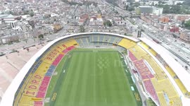 aerial shoot estadio el campin bogota