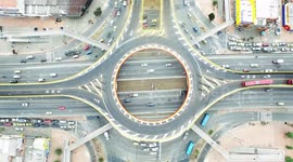 aerial bogota puentes transmilenio