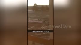 Filmer captures duck boat struggling in water moments before it sank