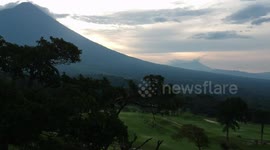 Drone Footage shows La Reunión Golf Course in Guatemala, a Month Before Volcan de Fuego's Major Eruption