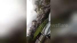 Newsflare Edit - Golf Course Is Engulfed by Volcan de Fuego's Pyroclastic Flow