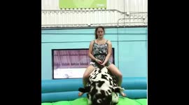 Mechanical bull fail!