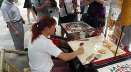 Artisan candy in Chengdu park