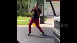 Man hit by car during viral