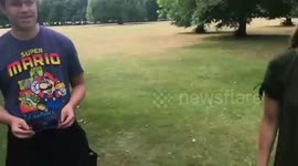 Boy sees colour for the first time