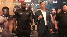 Dillian Whyte gives Joseph Parker a 'friendly' slap at press conference