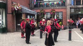 Morris dancers in Whitchurch, Shropshire