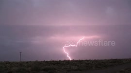 Slow Motion Thunder and Lightning in New Mexico 2018