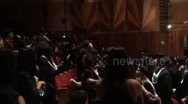 throwing of mortarboards
