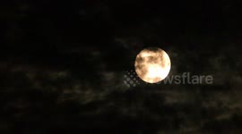 Close up footage and time lapse of The Moon