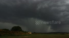The calm before the storm, HUGE storm clouds approaching