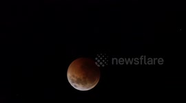 Century's longest 'blood moon' seen over the skies of Tasmania