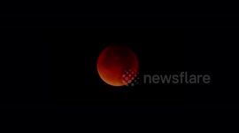 Time Lapse Of Blood Moon