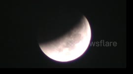 Stunning footage from Indonesia shows lunar eclipse