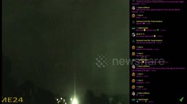 2 Red UFO's appear during blood moon livestream