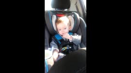 Baby hits the high note!