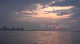 Sunset at Pattaya.