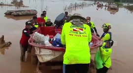 Survivors taken to hospital days after Laos dam collapse