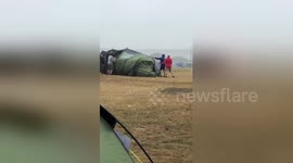 Camp Bestival called off as high winds send tents flying