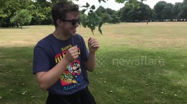 Boy sees colour for the first time