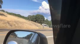 Mendocino Complex Fire near Lakeport Ca on Hwy 20 Taken heading south on 101 North of Ukiah