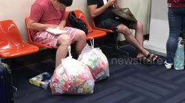 Passenger uses hand luggage allowance to fly with two huge bags of crisps