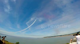 LOW RED ARROW BUZZED AT WESTON AIR FEST 2018