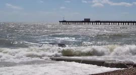 Shocking footage shows Range Rover washed out to sea
