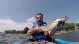 ‘Oh my gosh!’: Fisherman freaks out after catching and then losing largest fish of his life