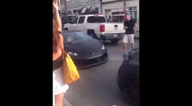 Lamborghini Huracan smashed