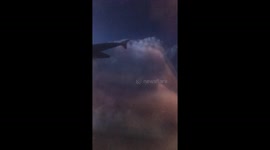 Lightning from a plane
