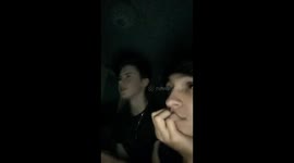 Scaring your friend while playing a horror game