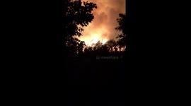 Large factory fire in Waterbury, Connecticut