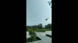 Helicopter crashes nose-first into Beijing car park; no casualties