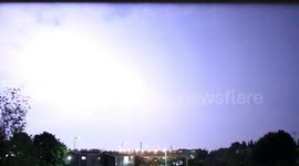 Intense lightning storm over London 26th May 2018
