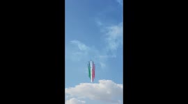 Fairford Airshow - Italian Display Team fantastic dispersion