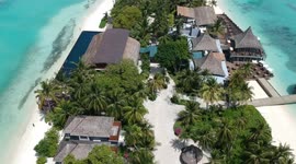 Drone footage on kuramathi maldives