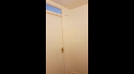Ghost caught on video roaming a hall way