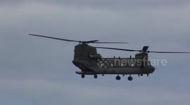 RAF Chinook display   Sunderland Air Show 2018