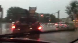 Flooding in Myers Park Charlotte North Carolina