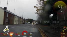 Almost taken out by a cement mixer whilst cycling!