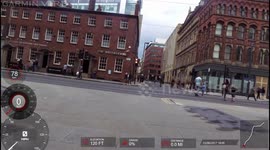 Collision with pedestrian in Manchester and 2 close calls Garmin Virb HD