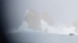 Asi Toco Tierra el Huracán Odile en Cabo San Lucas