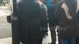 iPhone 6 Launch - Hundreds queue outside London's Regent Street Apple branch