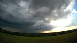 formation d'un orage à Pérignac (france)