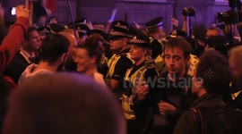 Violent clashes in Glasgow, Scotland