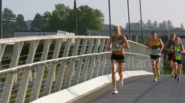 Paula Radcliffe runs the Worcester 10k